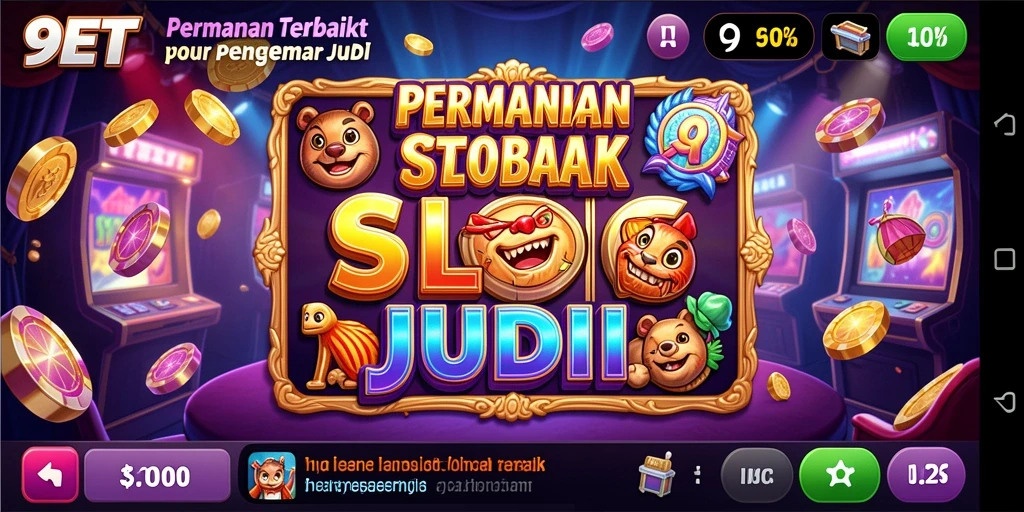 Screenshot gameplay 9ET menampilkan momen seru saat memutar slot.