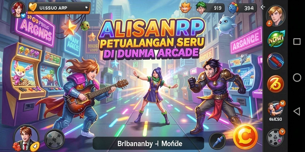Tampilan gameplay menarik dari ALISANRP di dunia Arcade.