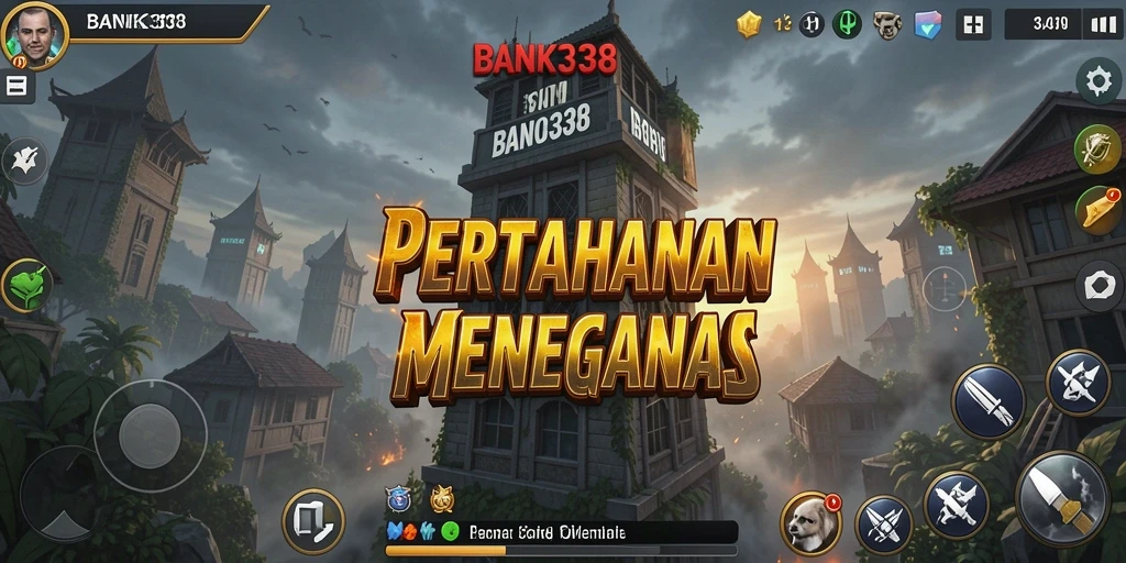 Tampilan gameplay BANK338 yang mendebarkan dalam genre Tower Defense.