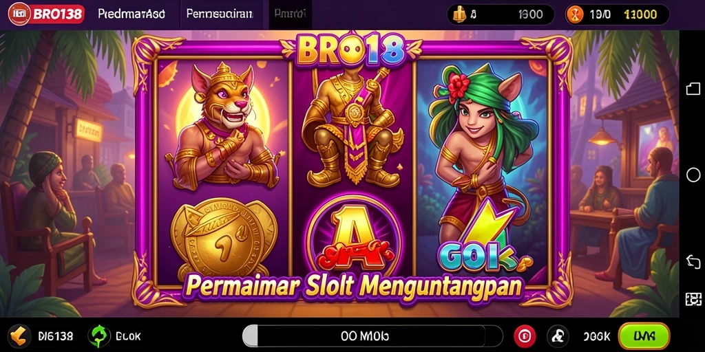Tampilan menarik dari gameplay Slot BRO138 yang seru dan mendebarkan.