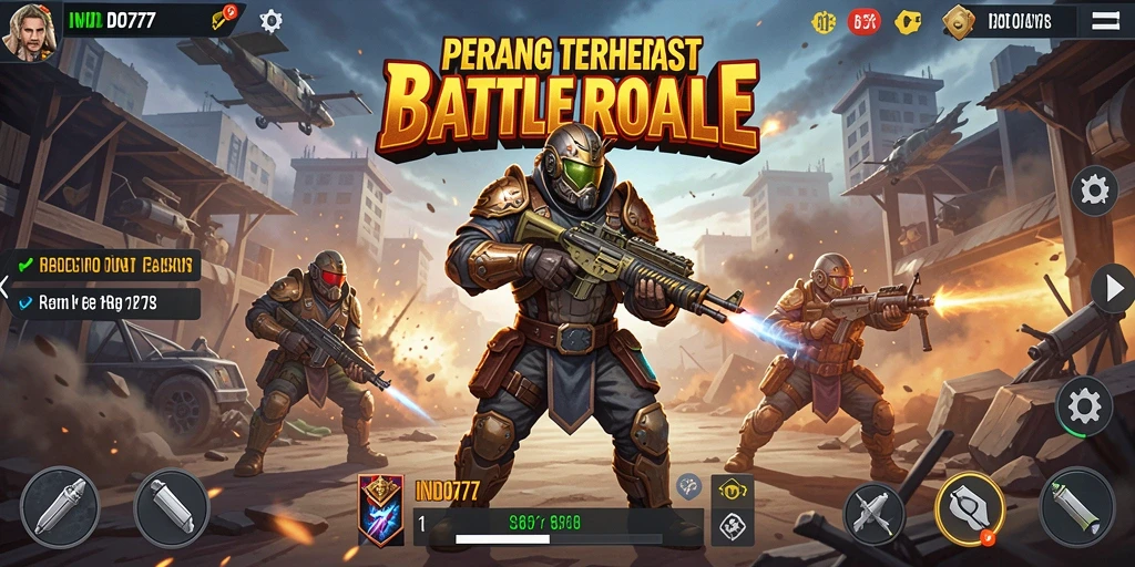 Tampilan gameplay seru di arena tempur INDO777.