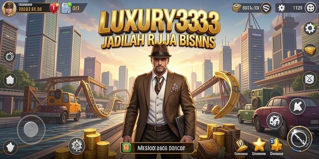 Tampilan gameplay menegangkan dalam LUXURY333 yang menantang.