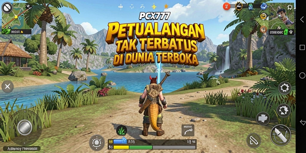 Tampilan gameplay Open World yang mengagumkan di PCX777.
