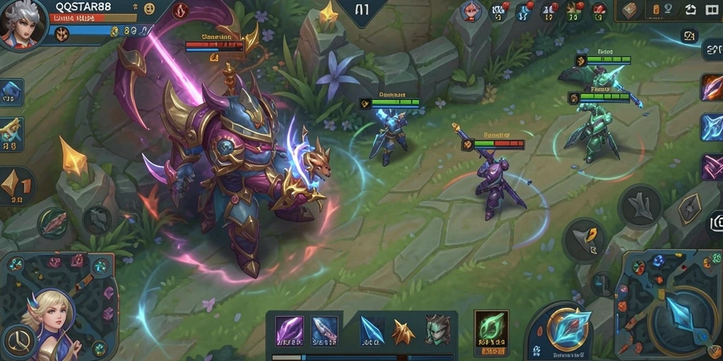 Gameplay intens di QQSTAR88 dengan pertempuran strategis yang seru.