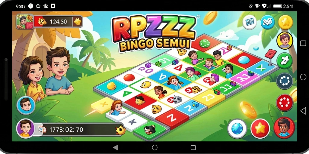 Screenshot gameplay RPZZZ yang menunjukkan keseruan bermain Bingo.