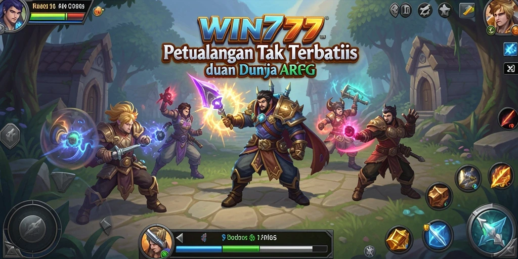 Tampilan aksi seru dalam gameplay ARPG WIN777 yang memukau.